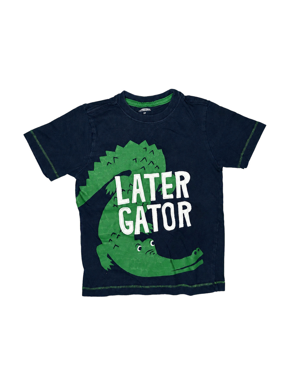 Gymboree Navy and Green 'Later Gator' Graphic T-Shirt 3T